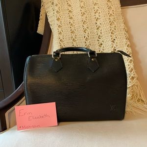 Louis Vuitton Speedy 30 in Epi Black